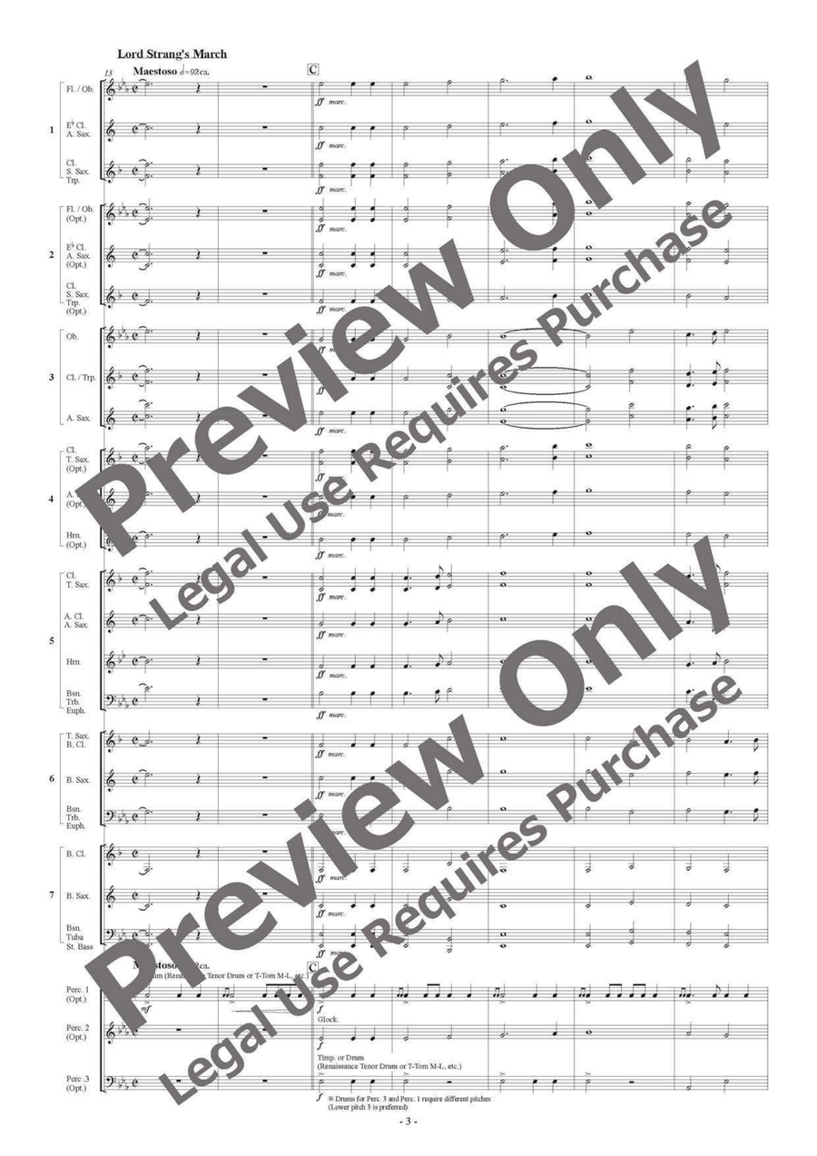 Dowland's Lute Music - Flexible Band 5-7 Parts & Percussion B-Flat Clarinet scores gallery preview page 4