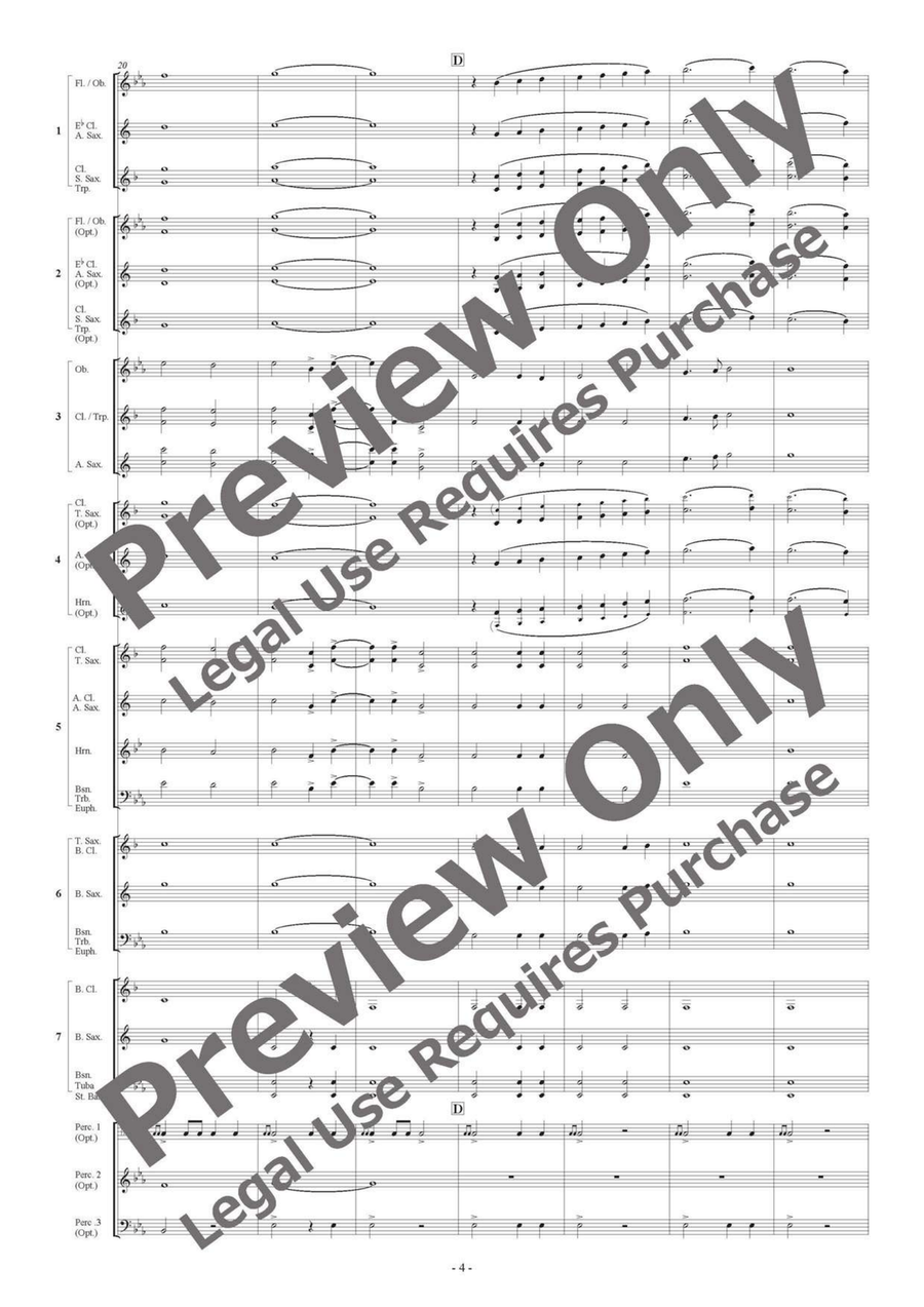 Dowland's Lute Music - Flexible Band 5-7 Parts & Percussion B-Flat Clarinet scores gallery preview page 5