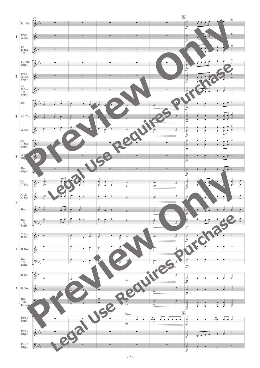 Dowland's Lute Music - Flexible Band 5-7 Parts & Percussion B-Flat Clarinet scores gallery preview page 8