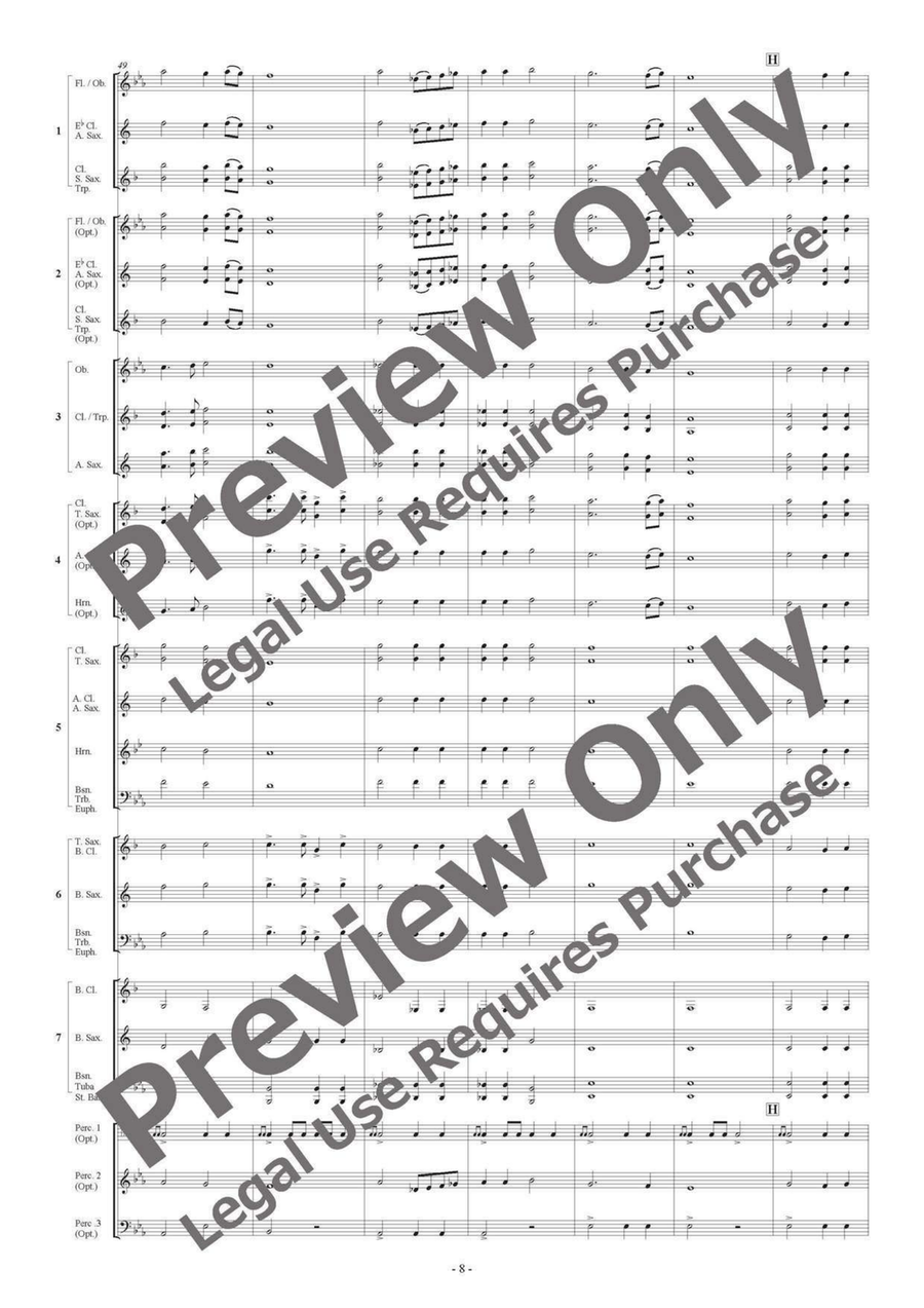 Dowland's Lute Music - Flexible Band 5-7 Parts & Percussion B-Flat Clarinet scores gallery preview page 9