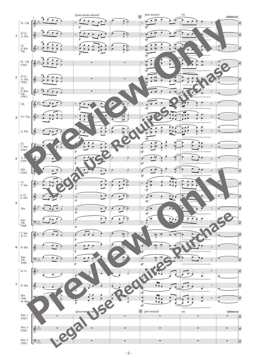 Dowland's Lute Music - Flexible Band 5-7 Parts & Percussion B-Flat Clarinet scores gallery preview page 3