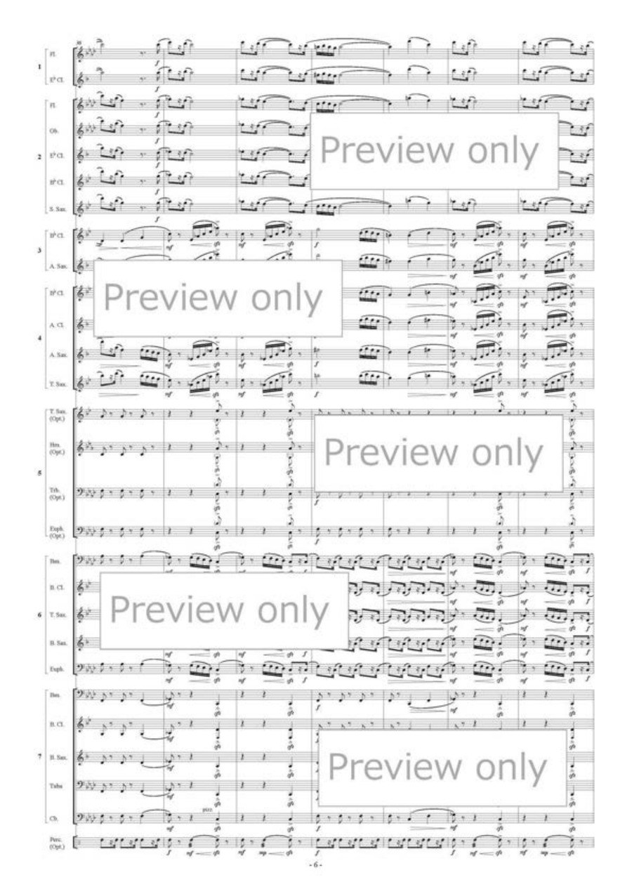 Mazurka for Flexible Ensemble B-Flat Clarinet scores gallery preview page 7