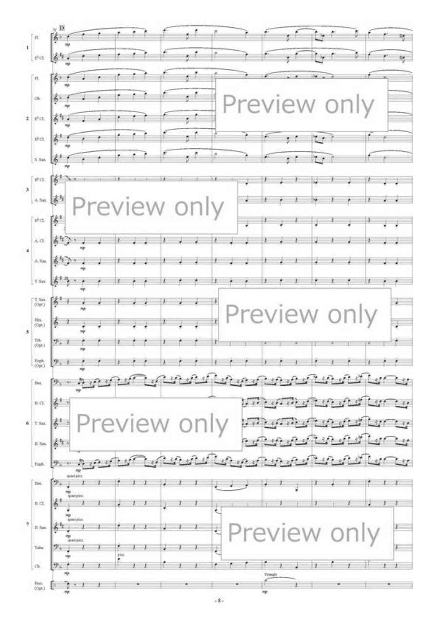 Mazurka for Flexible Ensemble B-Flat Clarinet scores gallery preview page 9