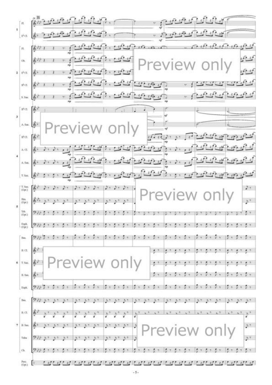 Mazurka for Flexible Ensemble B-Flat Clarinet scores gallery preview page 6