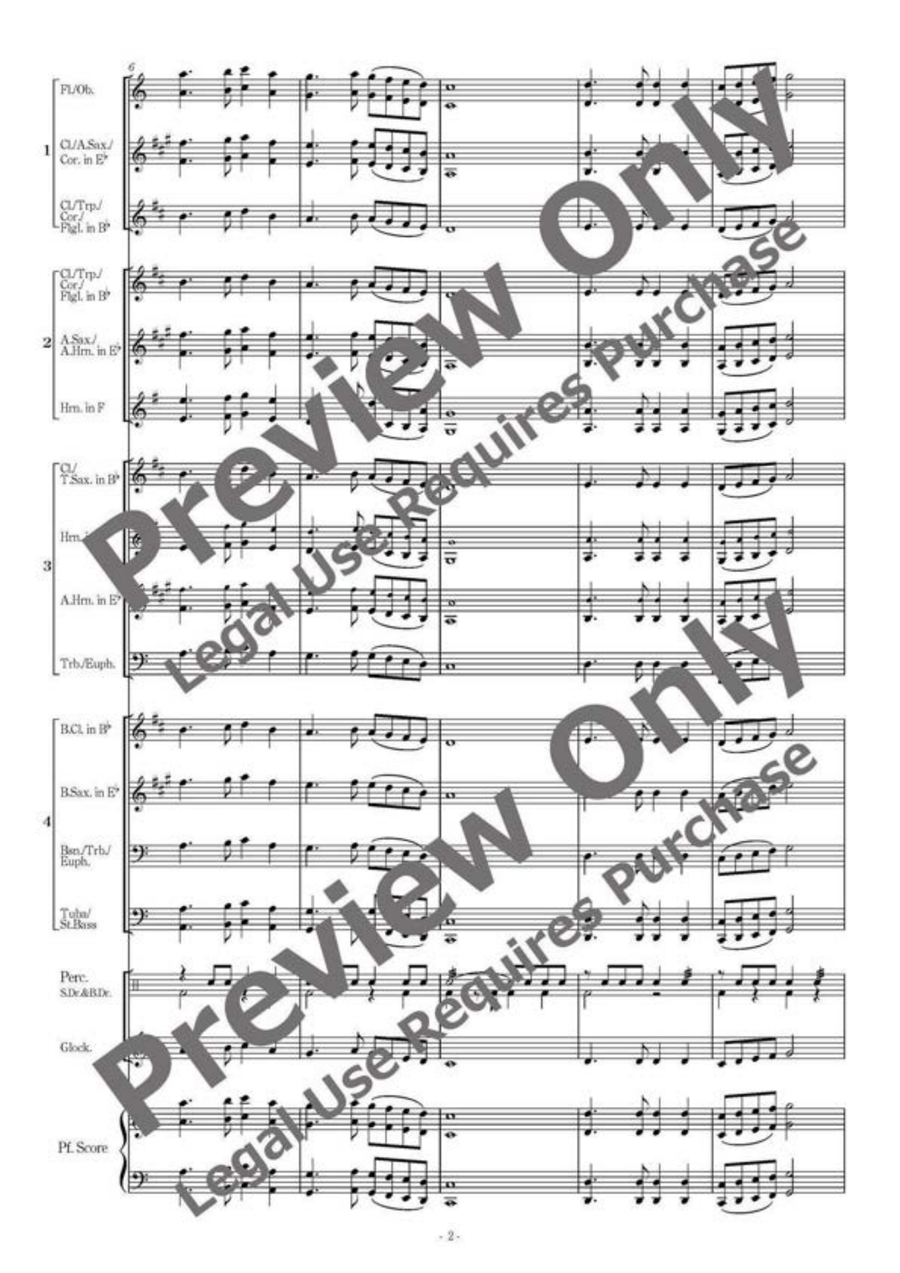 Flexible Chorales for Band 2 B-Flat Clarinet scores gallery preview page 3