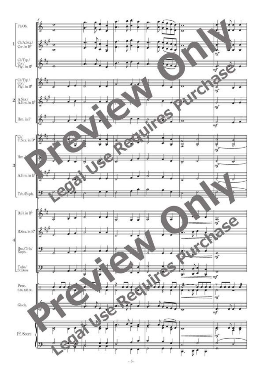 Flexible Chorales for Band 2 B-Flat Clarinet scores gallery preview page 6