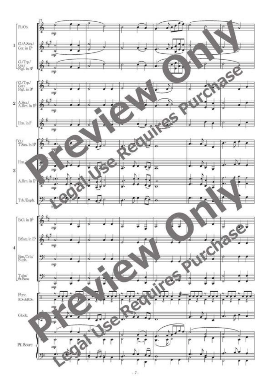 Flexible Chorales for Band 2 B-Flat Clarinet scores gallery preview page 8