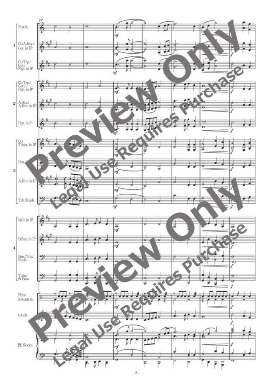 Flexible Chorales for Band 2 B-Flat Clarinet scores gallery preview page 9
