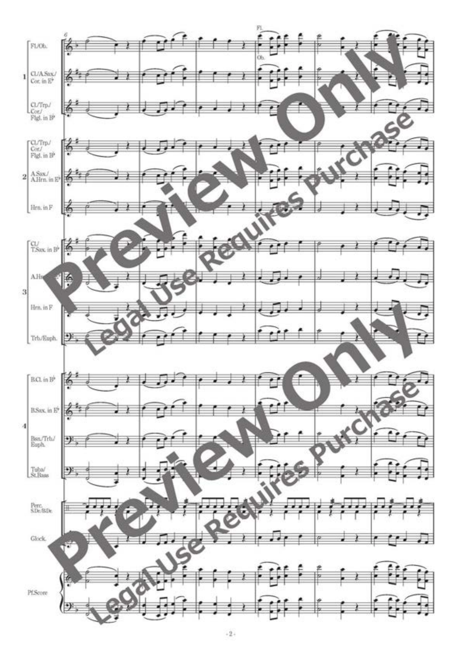 Flexible Chorales for Band 3 B-Flat Clarinet scores gallery preview page 3