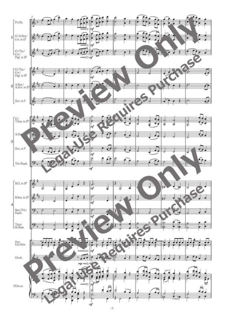 Flexible Chorales for Band 3 B-Flat Clarinet scores gallery preview page 6