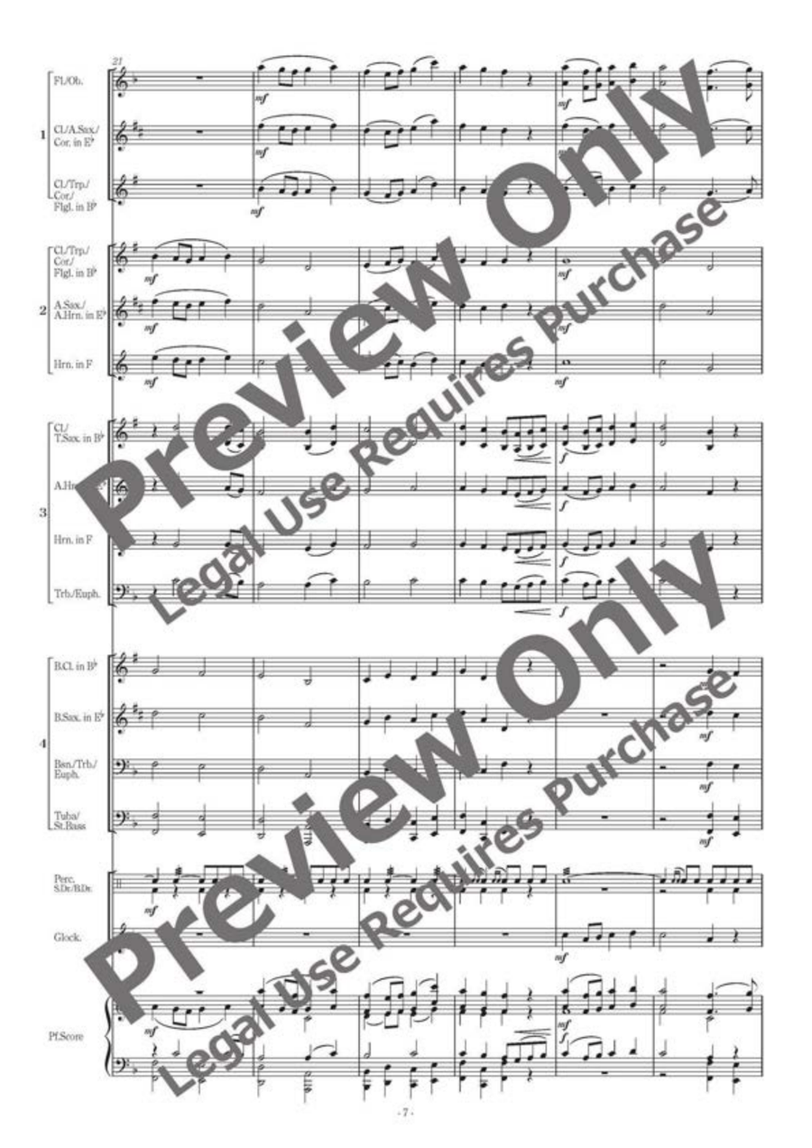 Flexible Chorales for Band 3 B-Flat Clarinet scores gallery preview page 8