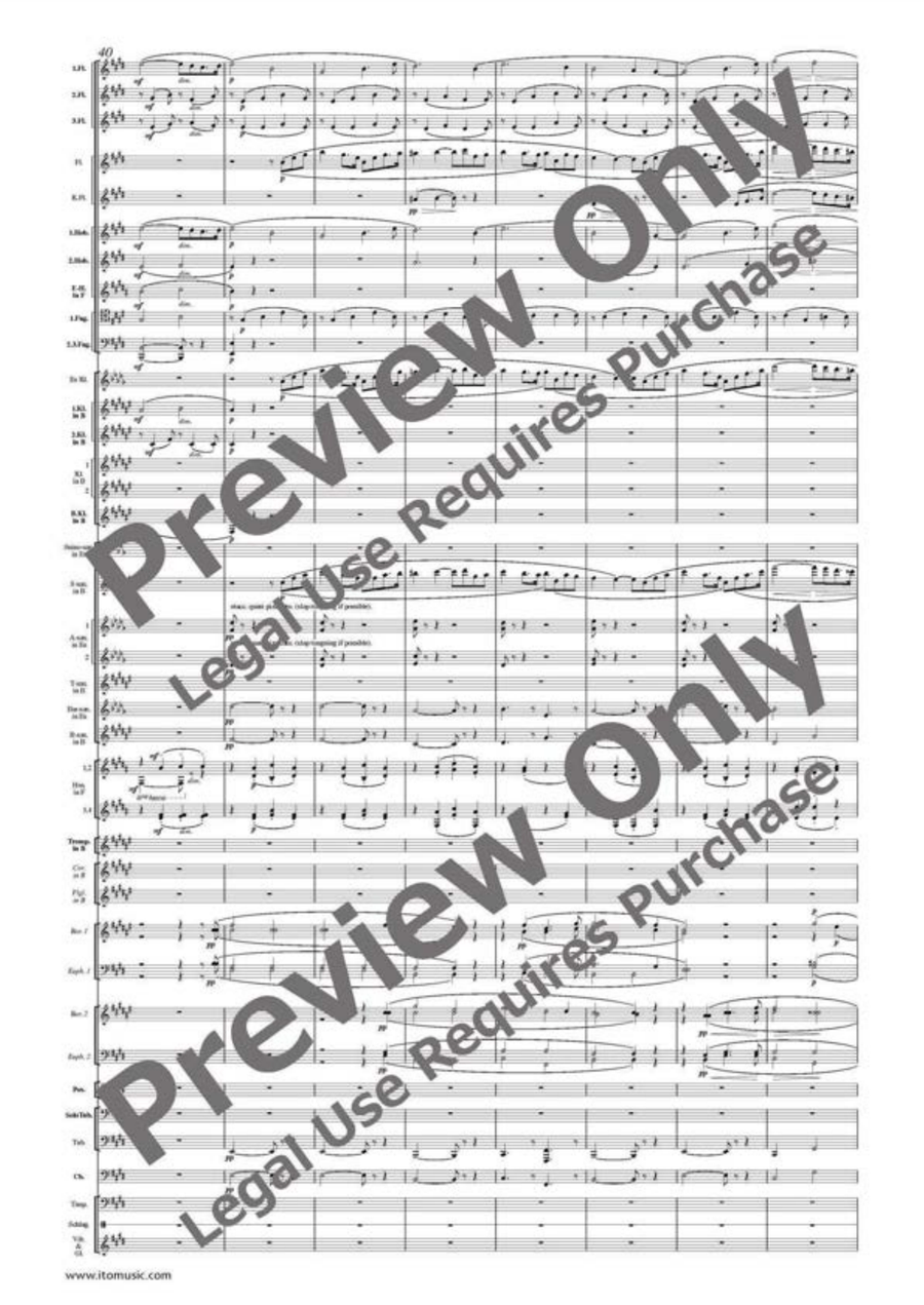 Elsa's Procession to the Cathedral Concert Band scores gallery preview page 5