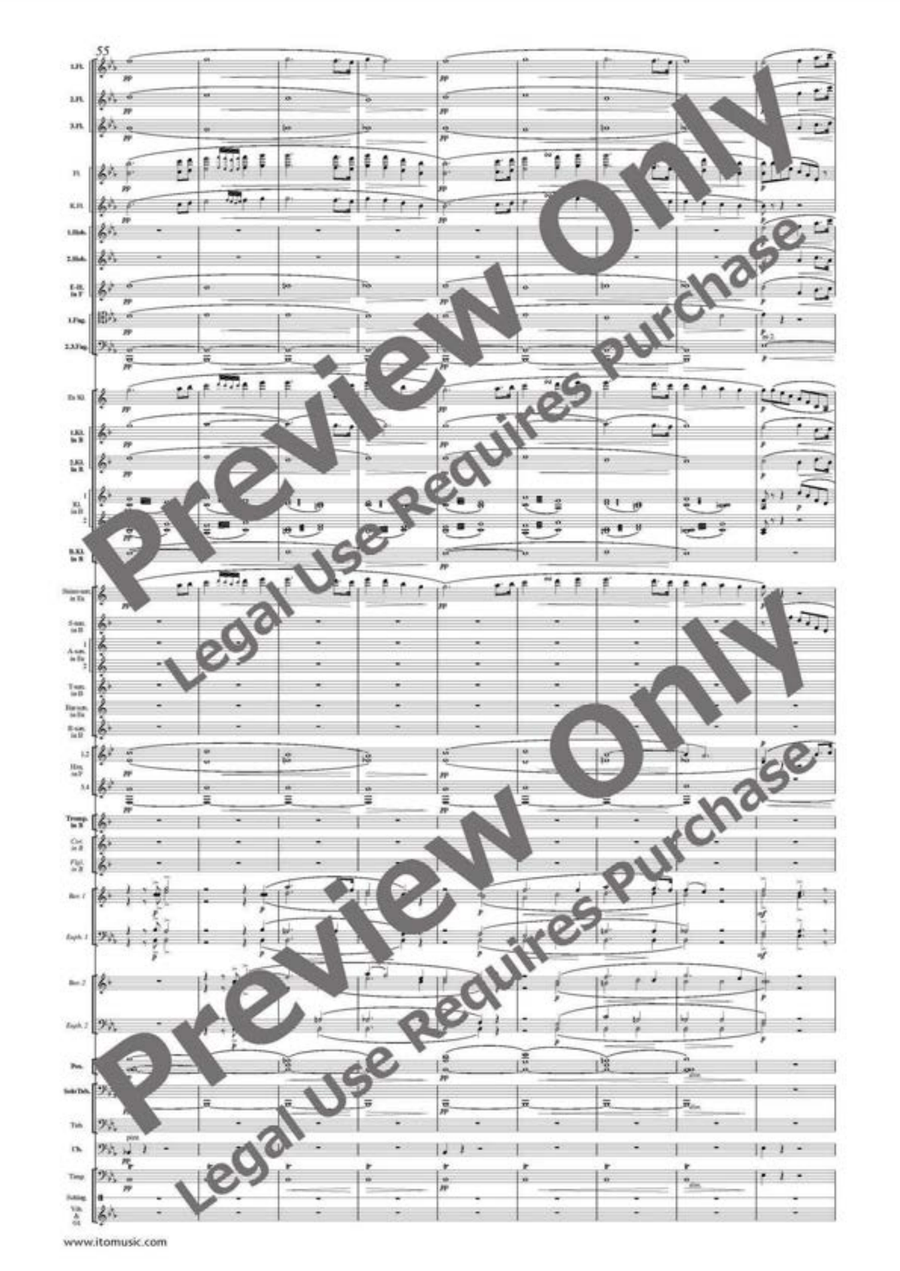 Elsa's Procession to the Cathedral Concert Band scores gallery preview page 7