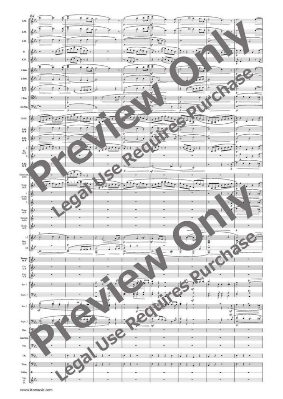 Elsa's Procession to the Cathedral Concert Band scores gallery preview page 8