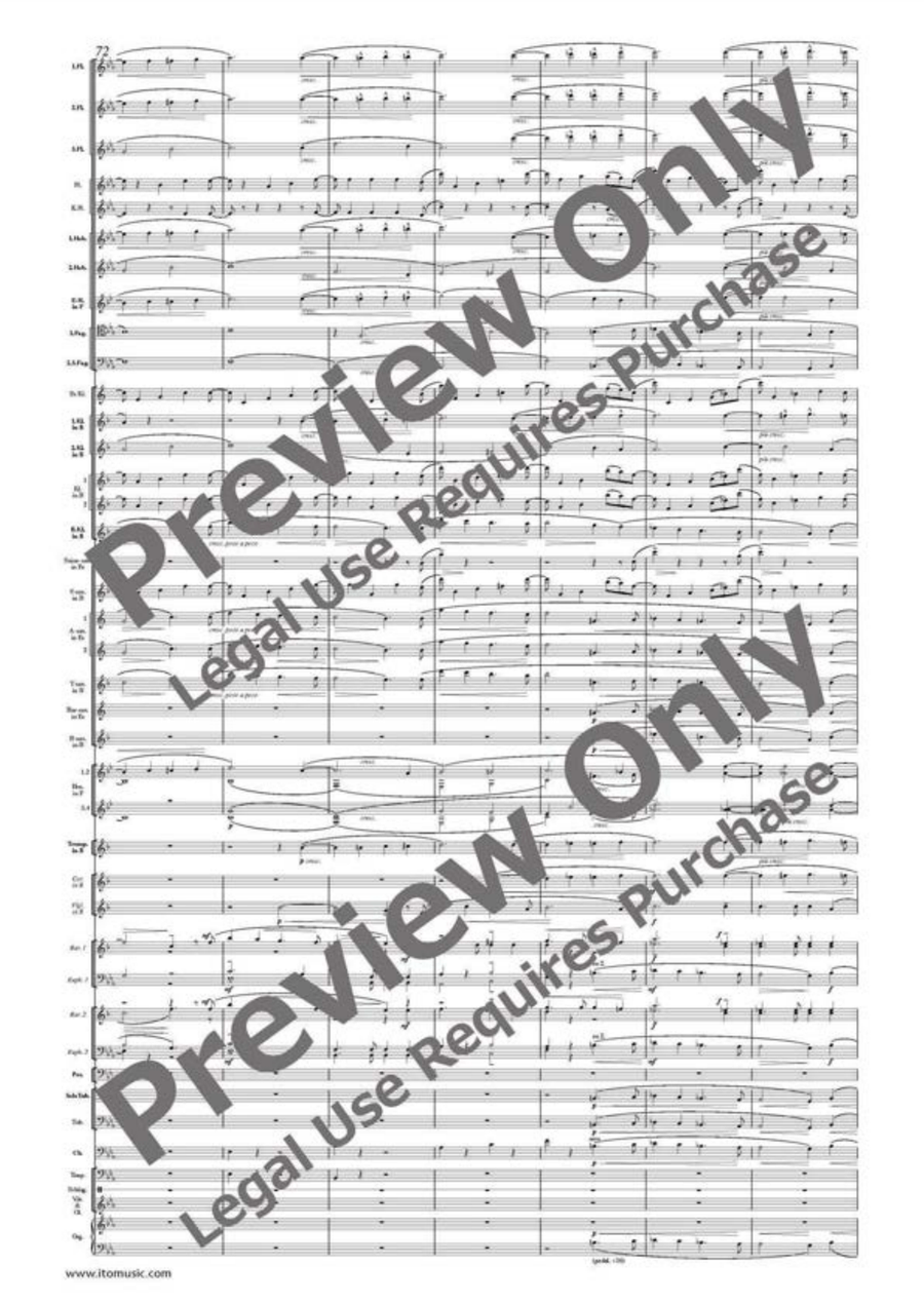 Elsa's Procession to the Cathedral Concert Band scores gallery preview page 9