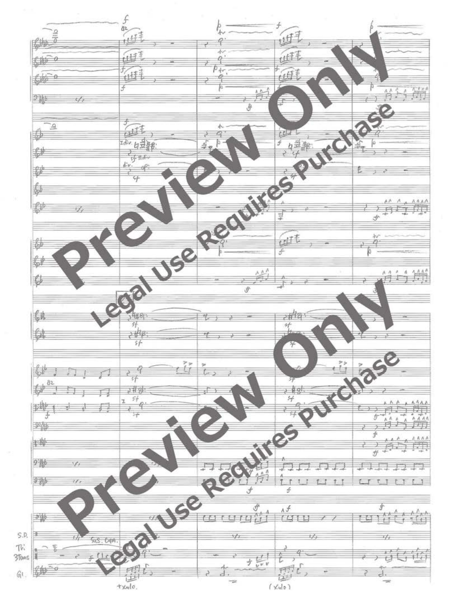 Three Scenes from Soma: I. Fanfare II. Shin Soma Bushi Concert Band scores gallery preview page 6