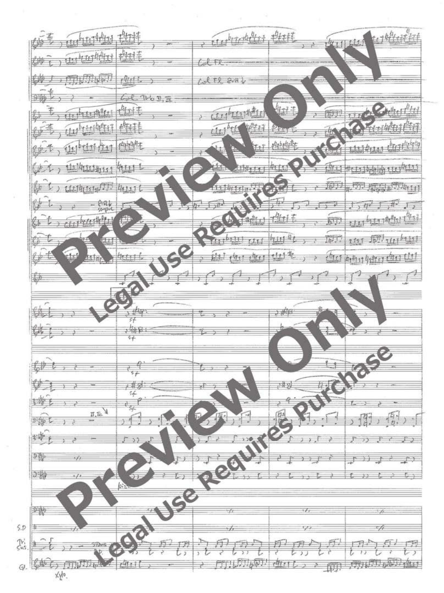 Three Scenes from Soma: I. Fanfare II. Shin Soma Bushi Concert Band scores gallery preview page 8