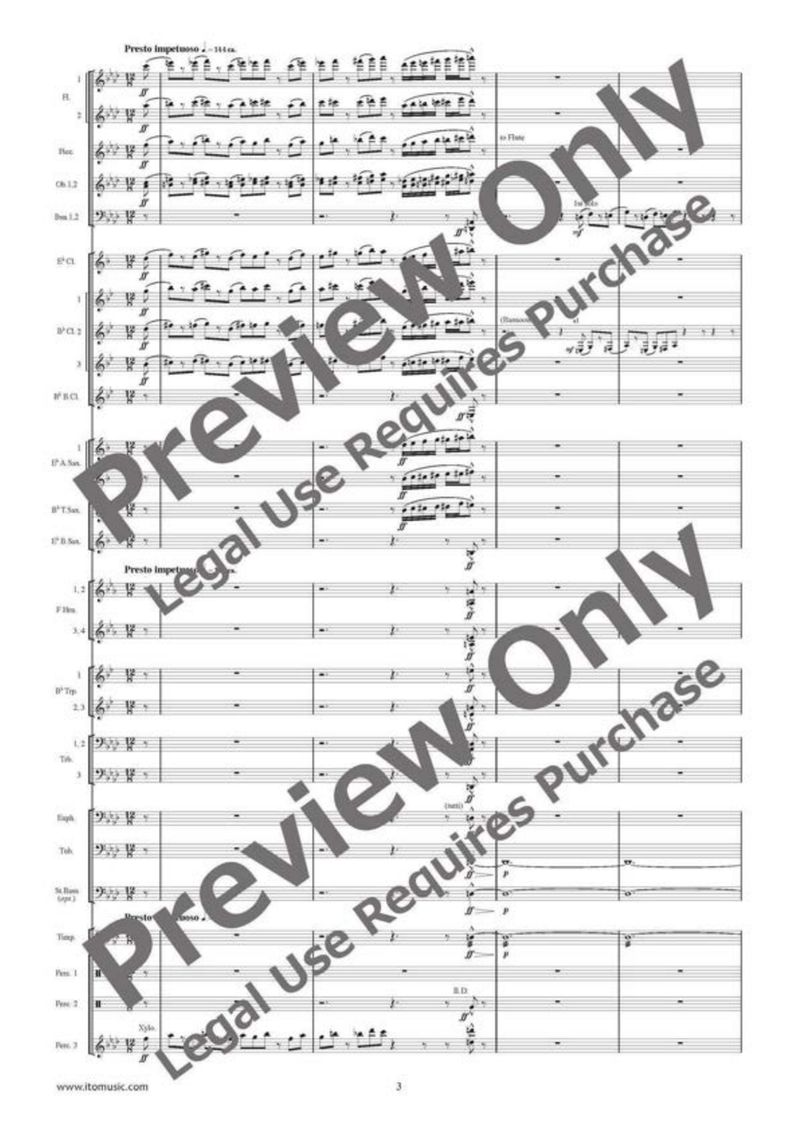 Diferencias on an Old Spanish Song Concert Band scores gallery preview page 4