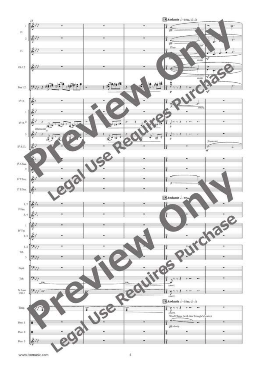 Diferencias on an Old Spanish Song Concert Band scores gallery preview page 5