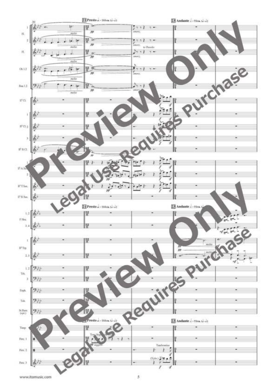 Diferencias on an Old Spanish Song Concert Band scores gallery preview page 6