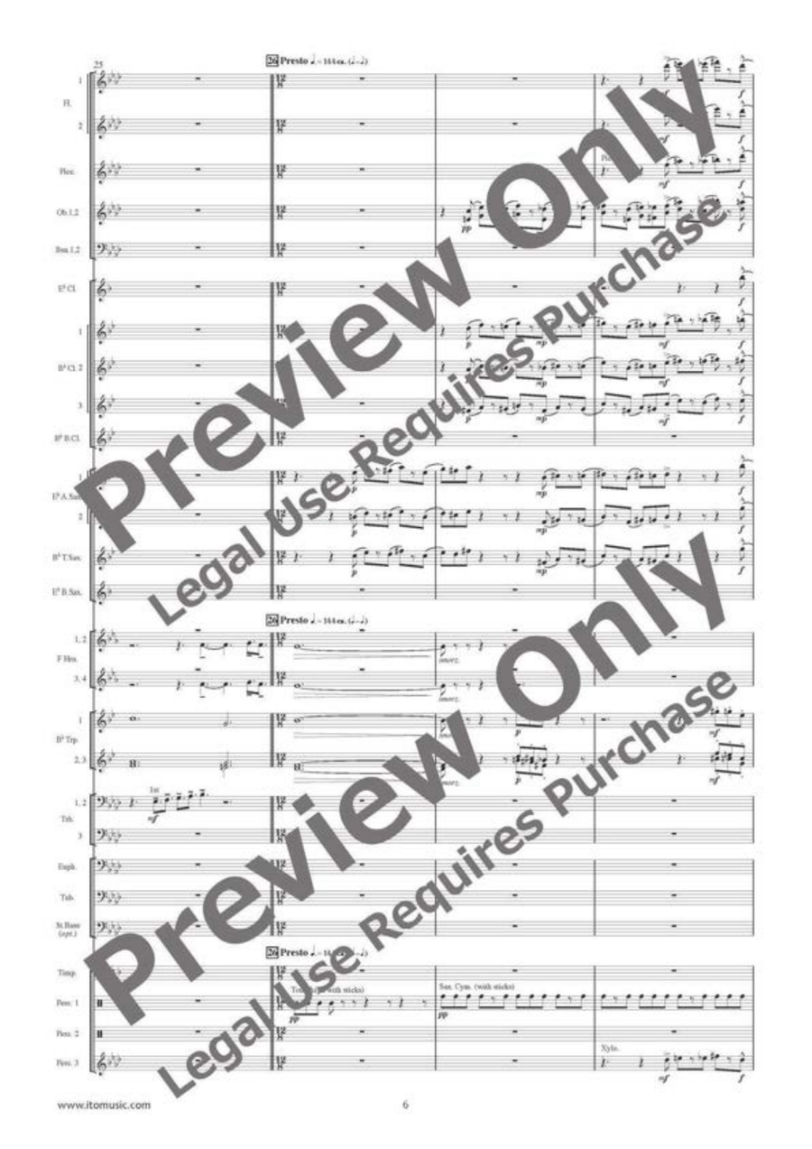 Diferencias on an Old Spanish Song Concert Band scores gallery preview page 7
