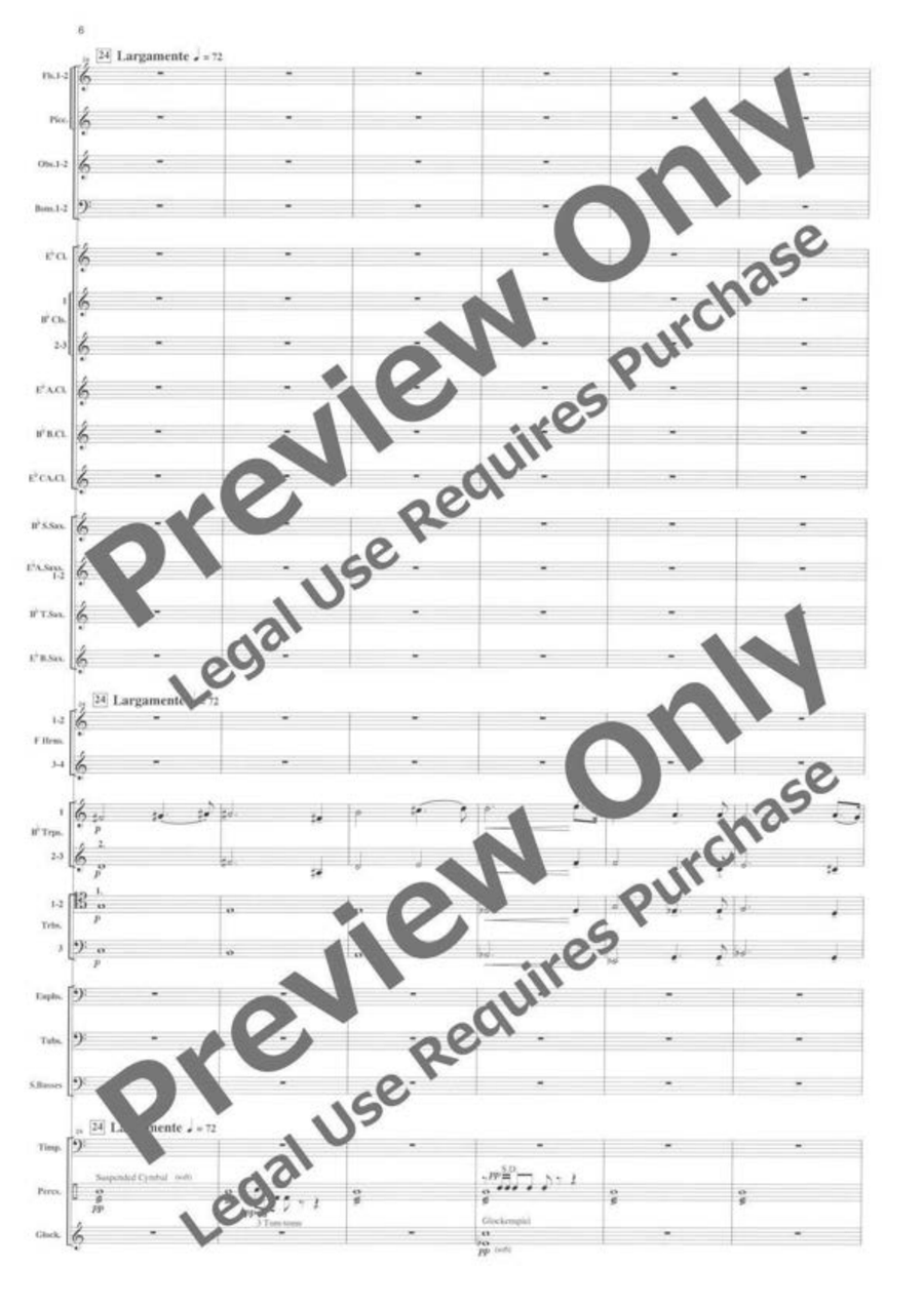 La Vita Symphony in 3 Scenes by Yasuhide Ito Concert Band - Sheet Music page 7