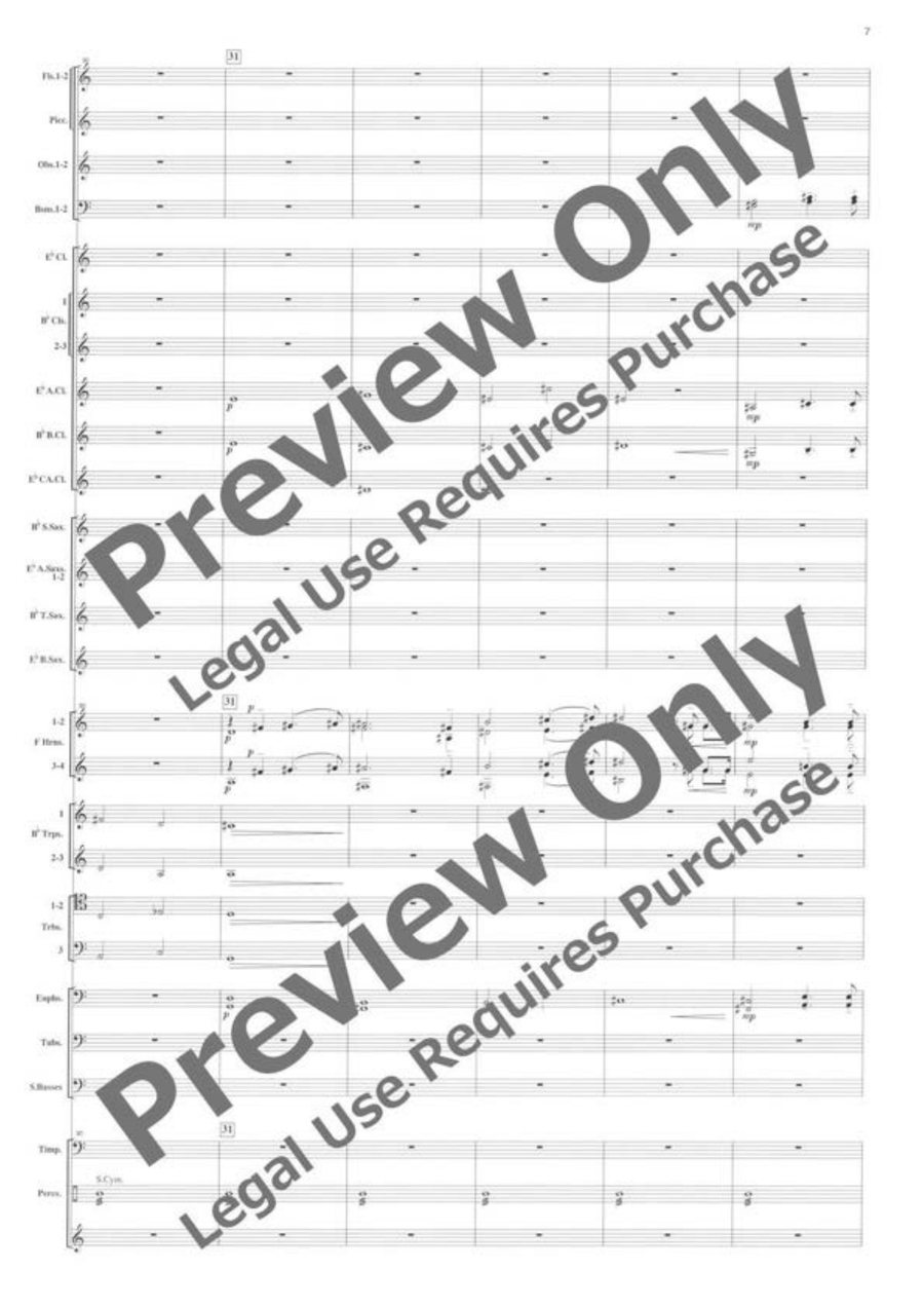 La Vita Symphony in 3 Scenes by Yasuhide Ito Concert Band - Sheet Music page 8
