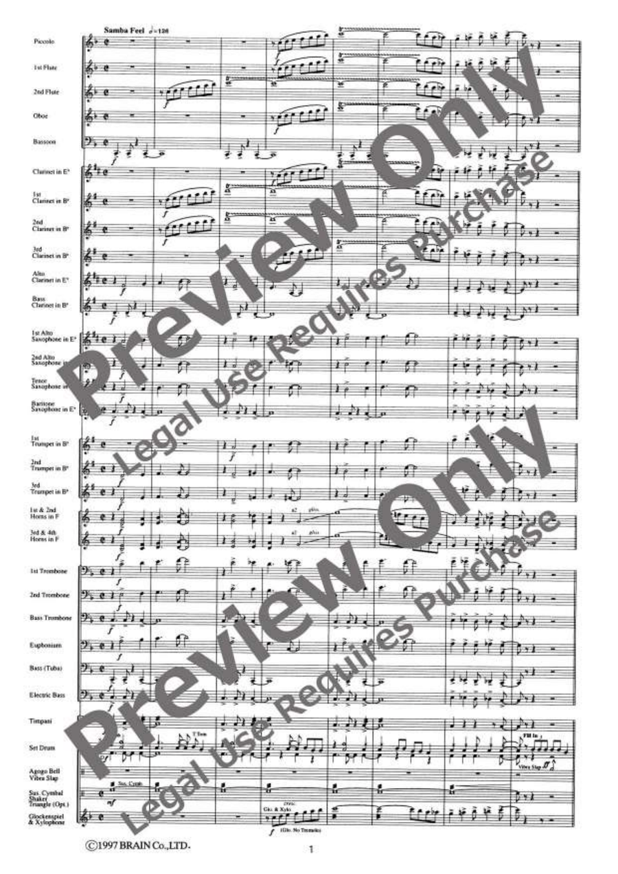 Sousa's Holiday - The Thunderer Concert Band scores gallery preview page 2