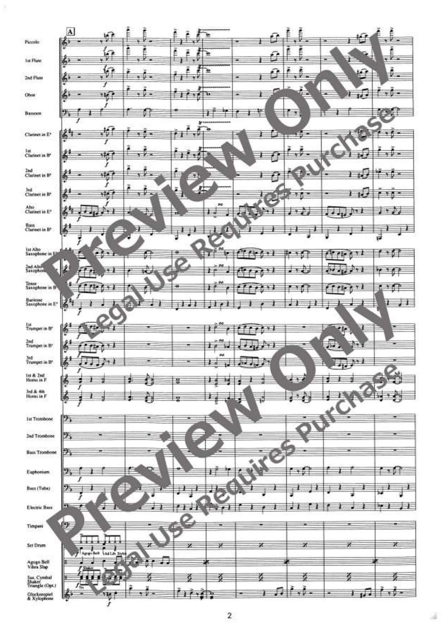 Sousa's Holiday - The Thunderer Concert Band scores gallery preview page 3