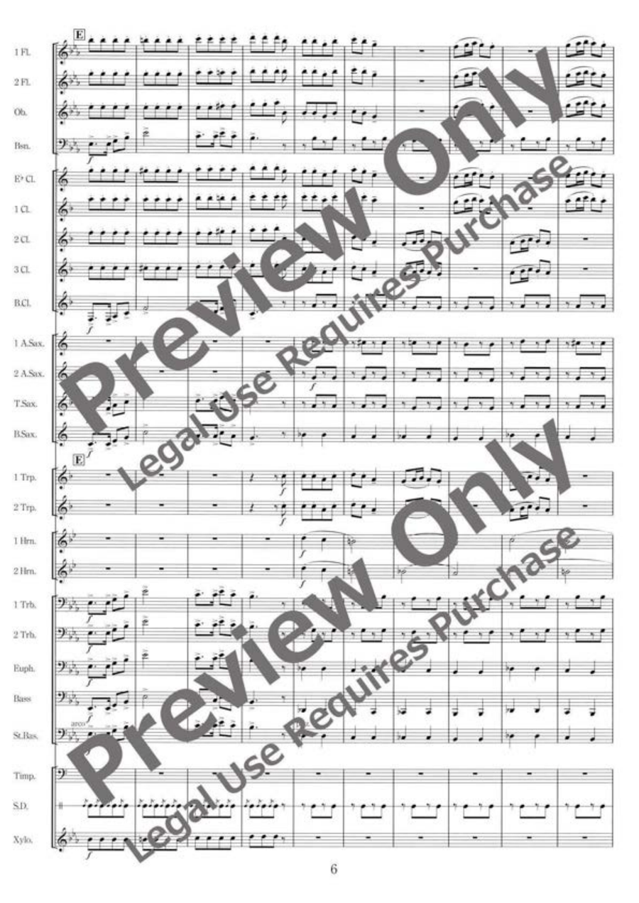 Foster on My Mind Foster on My Mind Concert Band scores gallery preview page 7