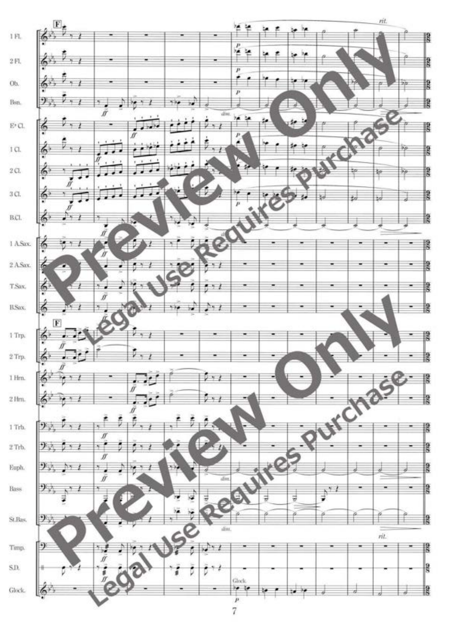 Foster on My Mind Foster on My Mind Concert Band scores gallery preview page 8