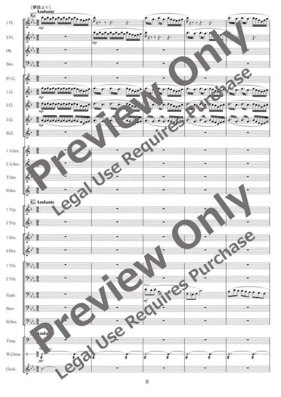 Foster on My Mind Foster on My Mind Concert Band scores gallery preview page 9
