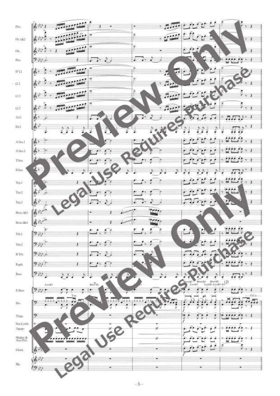 Happy Birthday to You Happy Birthday to You Concert Band scores gallery preview page 6
