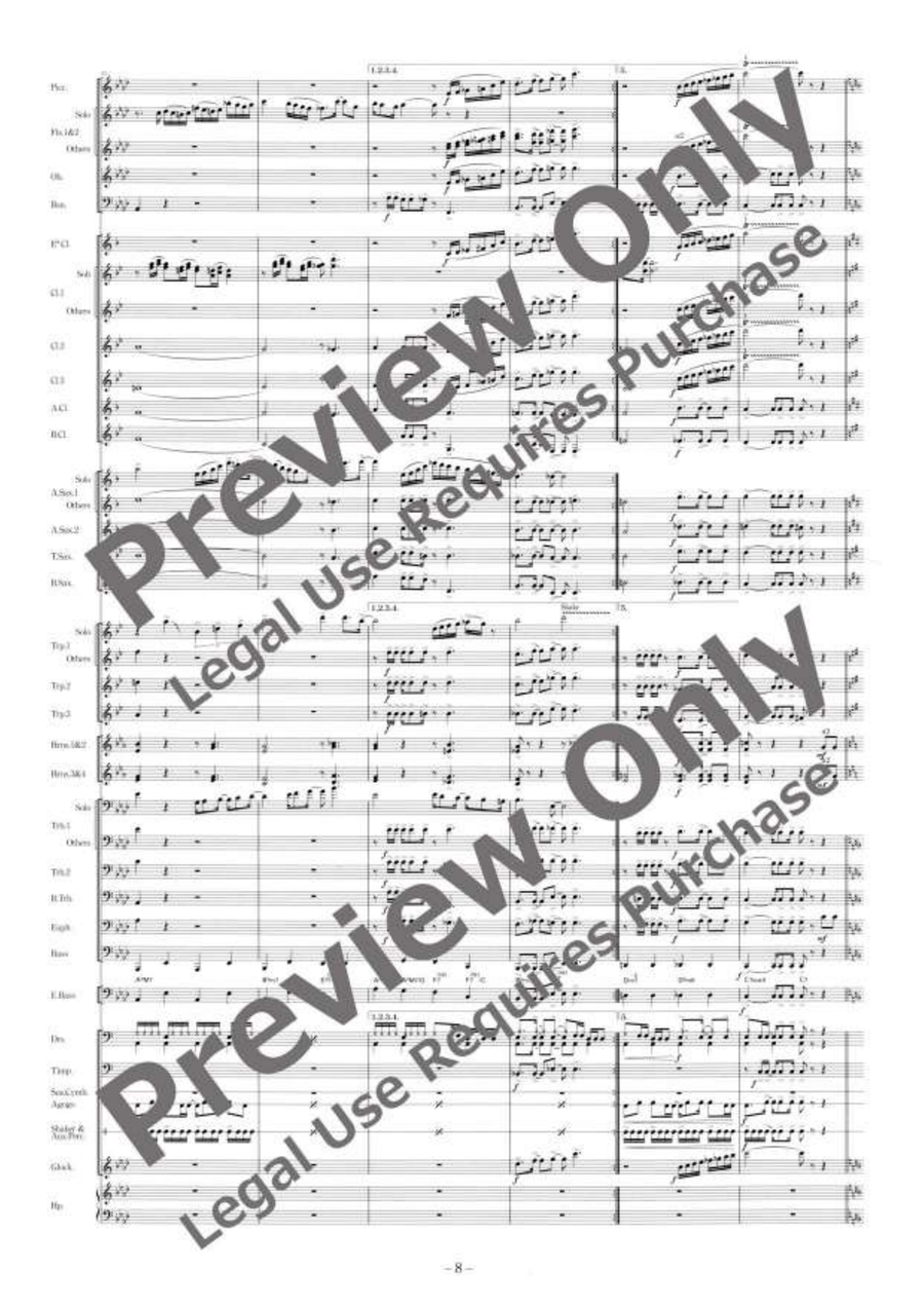 Happy Birthday to You Happy Birthday to You Concert Band scores gallery preview page 9