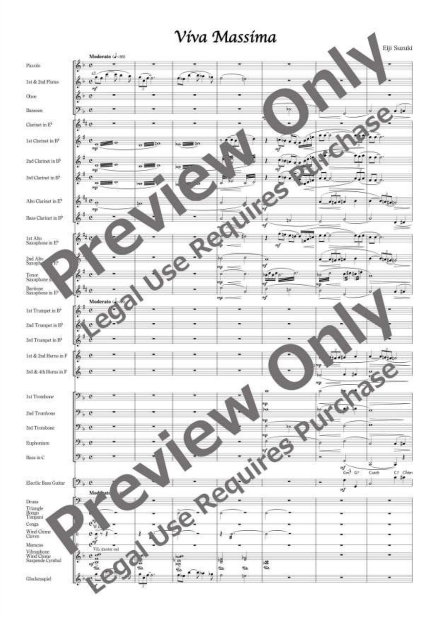 Viva Massima Viva Massima Concert Band scores gallery preview page 2