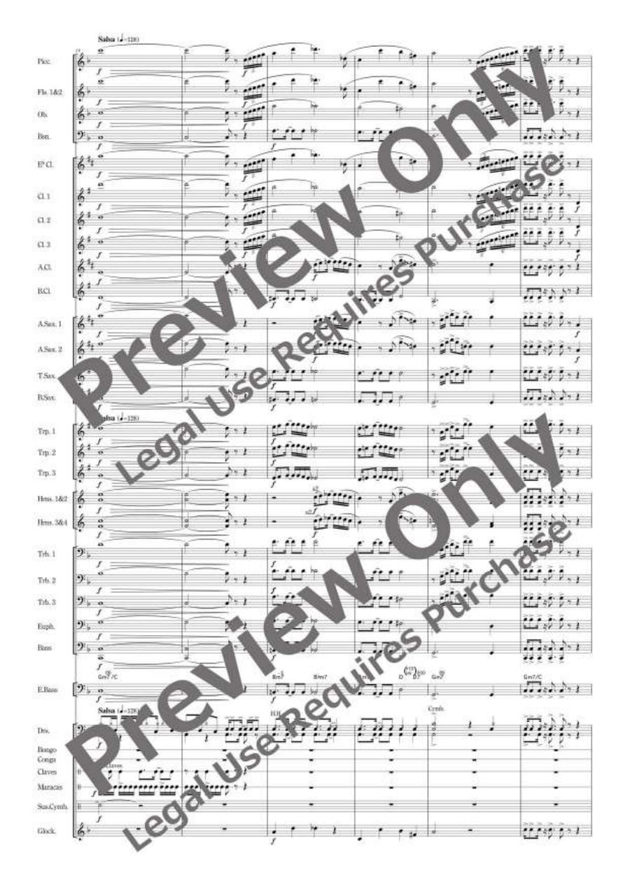 Viva Massima Viva Massima Concert Band scores gallery preview page 4