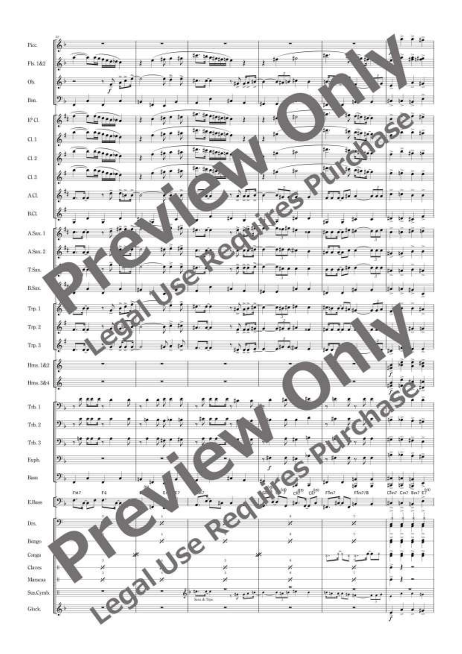 Viva Massima Viva Massima Concert Band scores gallery preview page 7
