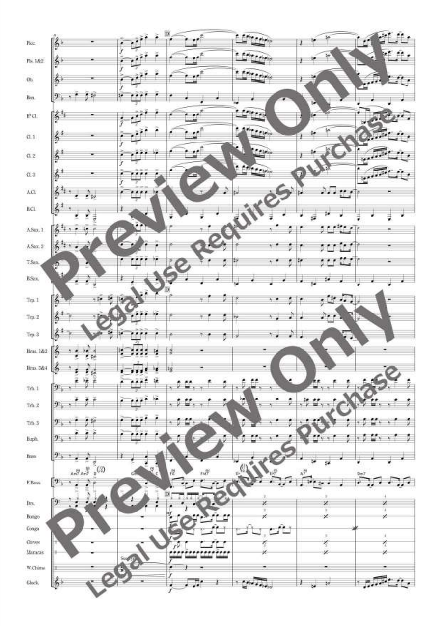 Viva Massima Viva Massima Concert Band scores gallery preview page 9