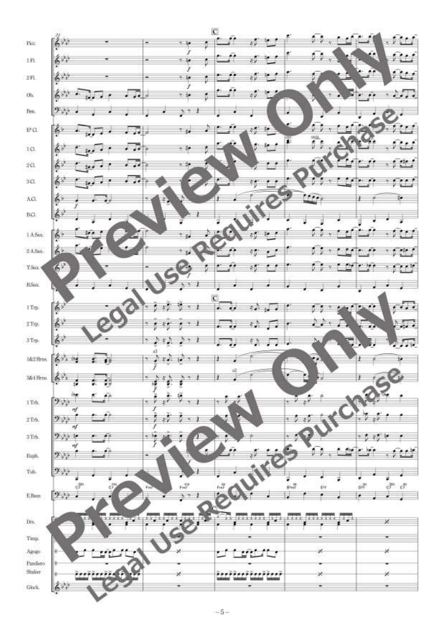 Claudio Concert Band - Sheet Music page 6
