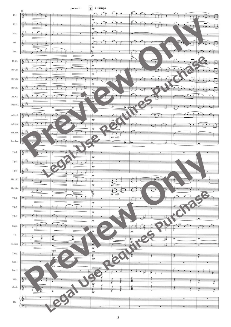 Evening Prayer and Pantomime Concert Band scores gallery preview page 4