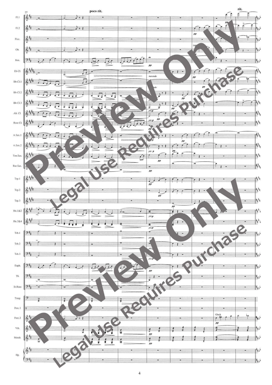 Evening Prayer and Pantomime Concert Band scores gallery preview page 5