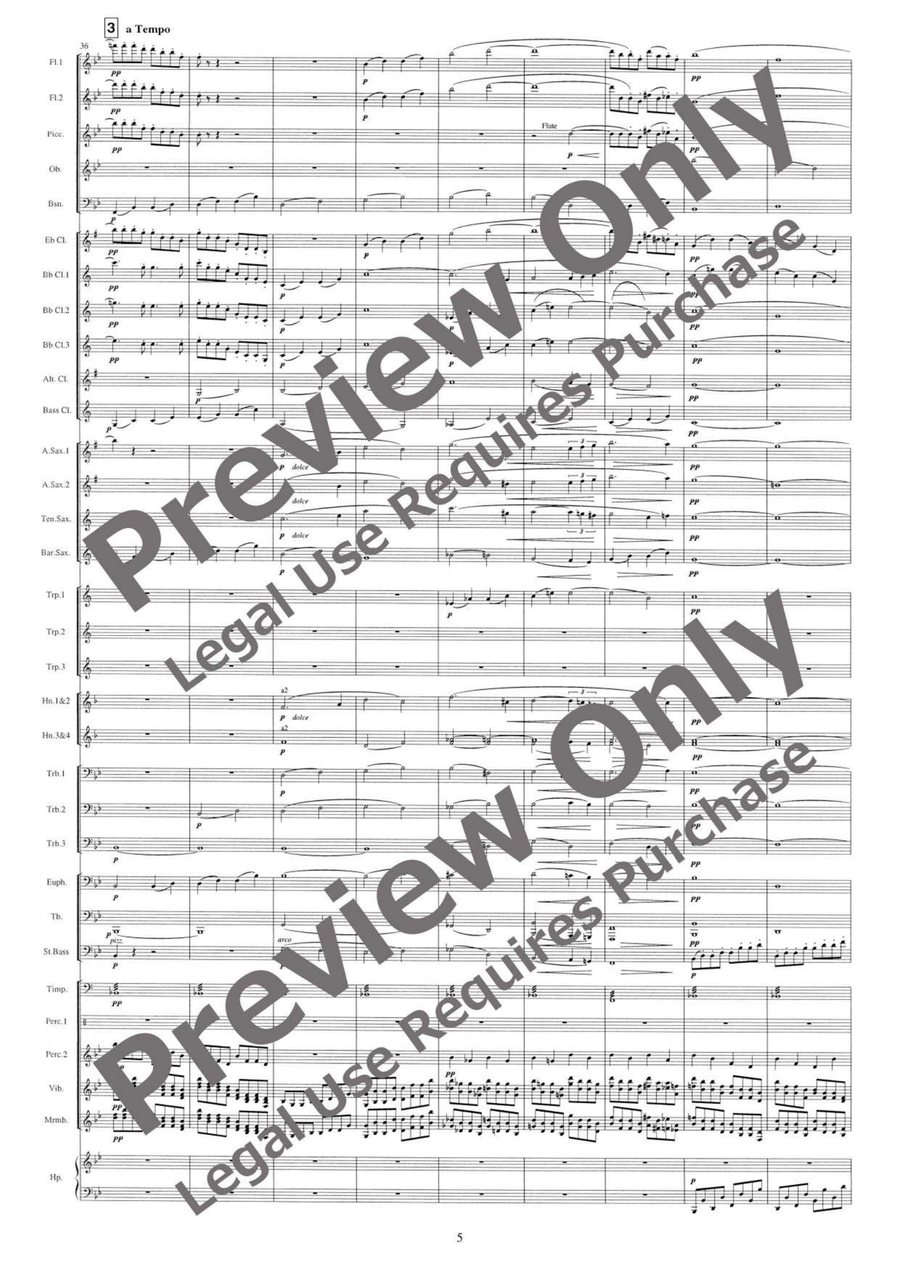 Evening Prayer and Pantomime Concert Band scores gallery preview page 6