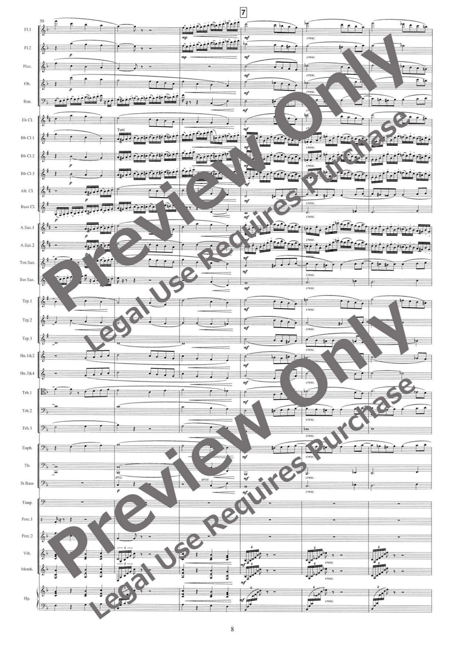 Evening Prayer and Pantomime Concert Band scores gallery preview page 9