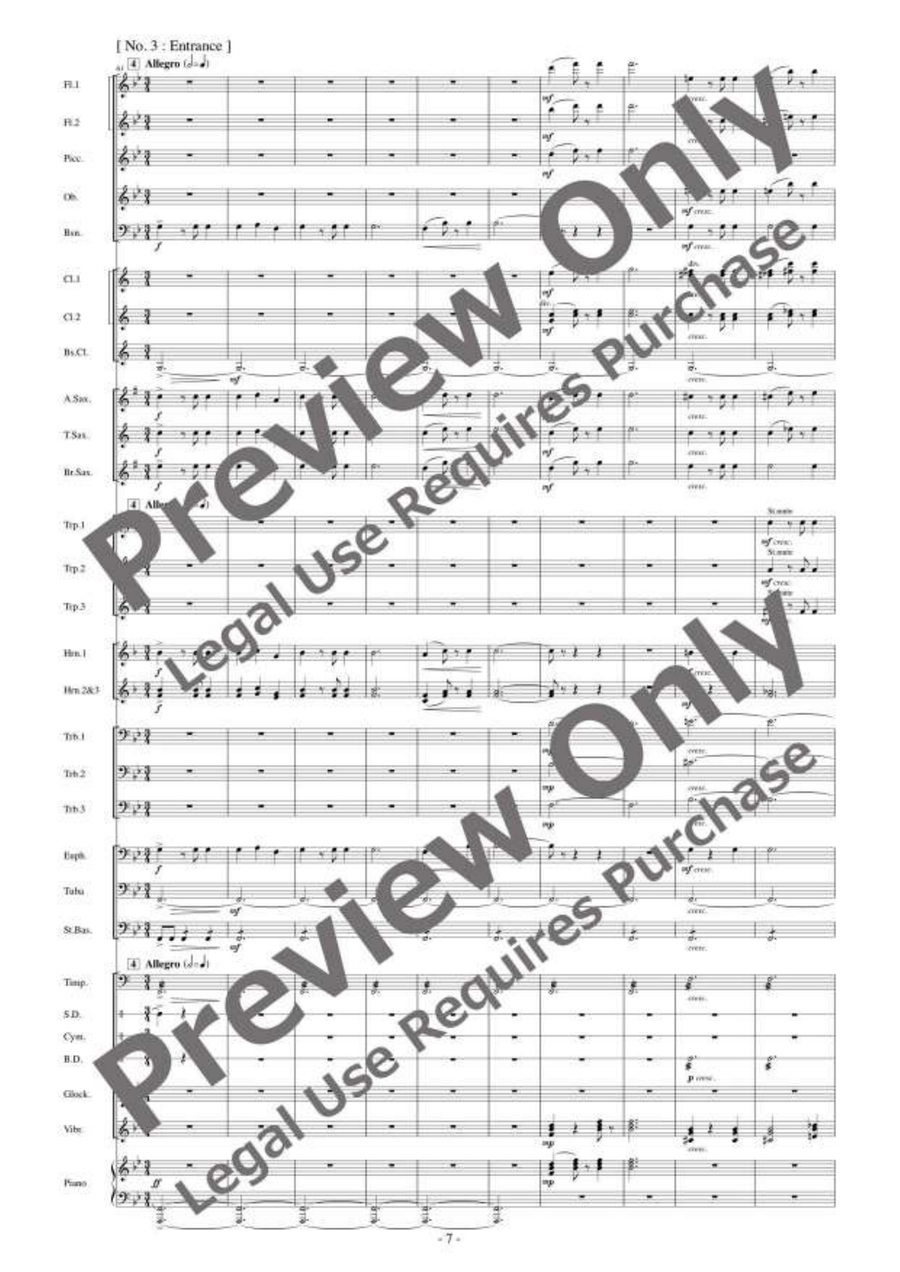 The Merry Widow Selections [Reduced Instrumentation] Concert Band scores gallery preview page 8