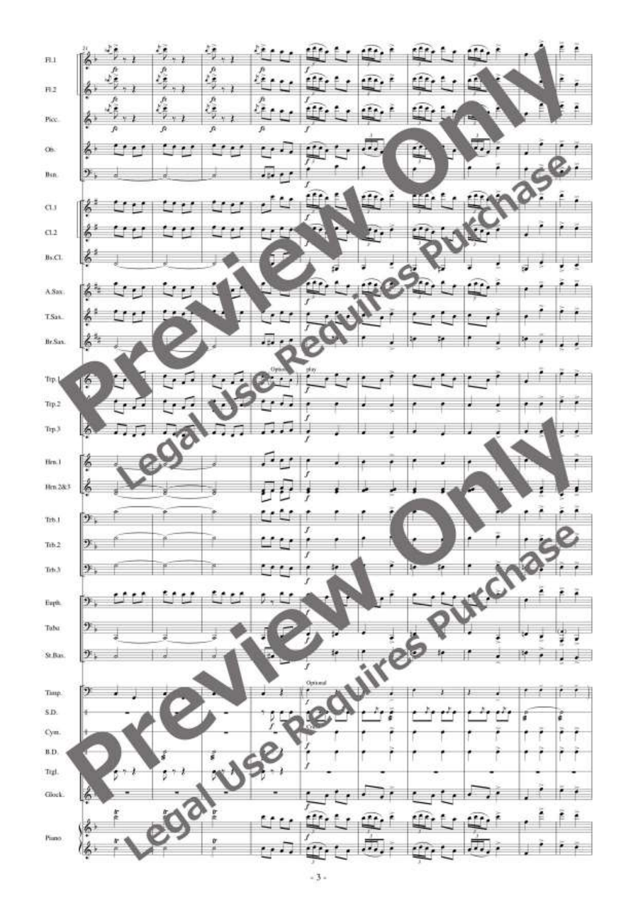 The Merry Widow Selections [Reduced Instrumentation] Concert Band scores gallery preview page 4