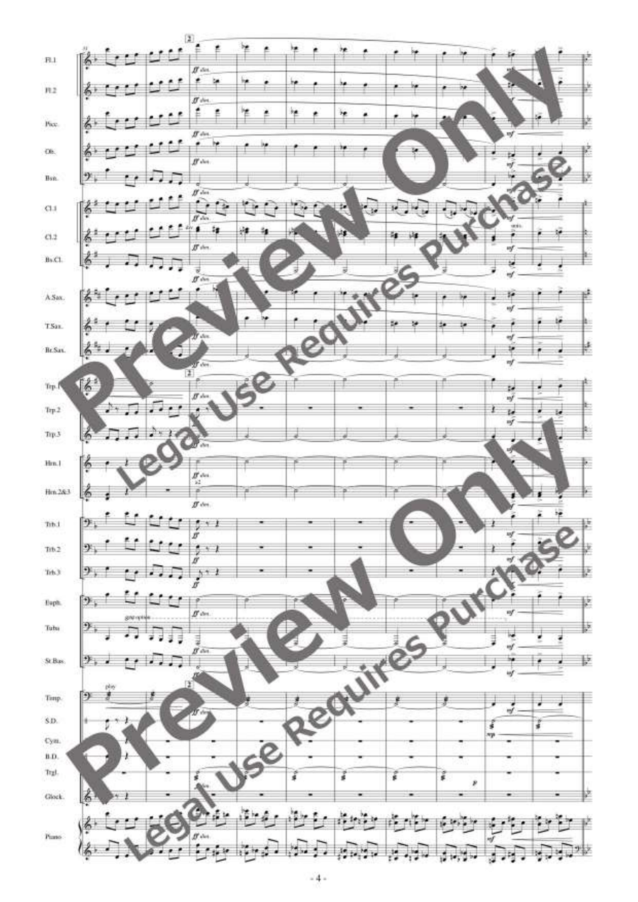 The Merry Widow Selections [Reduced Instrumentation] Concert Band scores gallery preview page 5