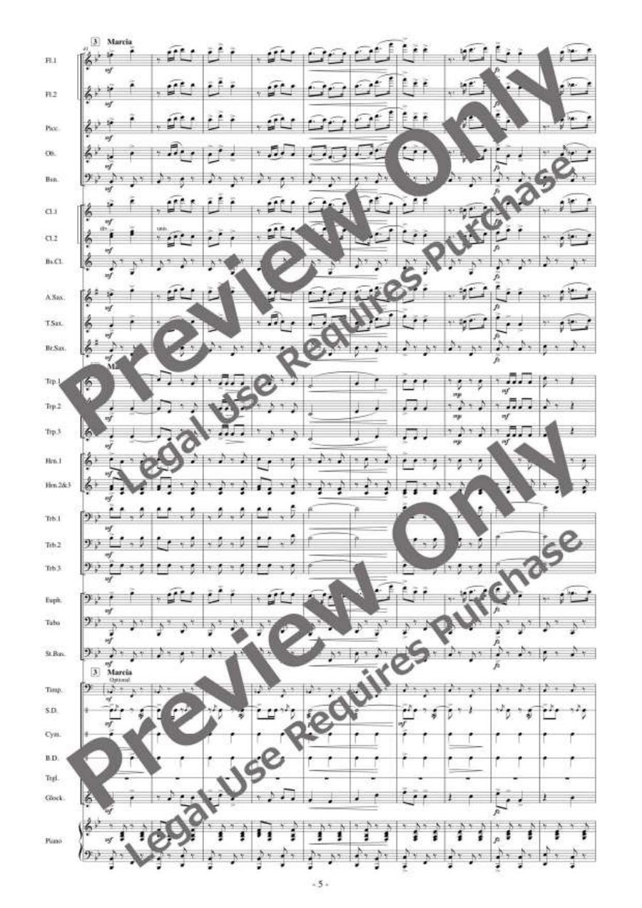 The Merry Widow Selections [Reduced Instrumentation] Concert Band scores gallery preview page 6