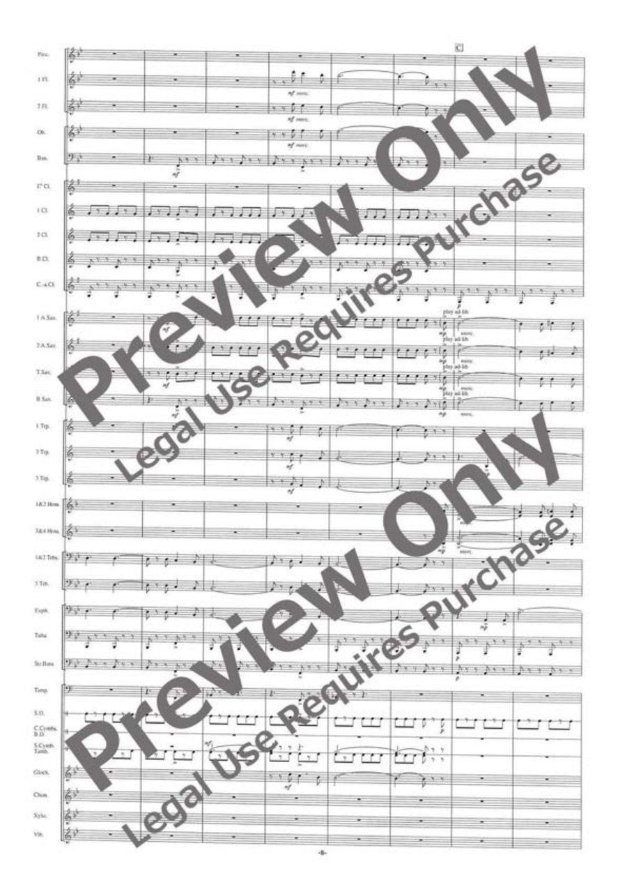 Funiculi-funicula Rhapsody [Full Instrumentation] Concert Band scores gallery preview page 9