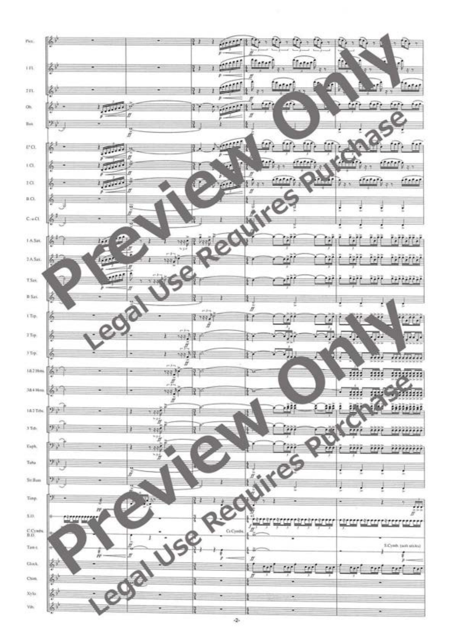 Funiculi-funicula Rhapsody [Full Instrumentation] Concert Band scores gallery preview page 3