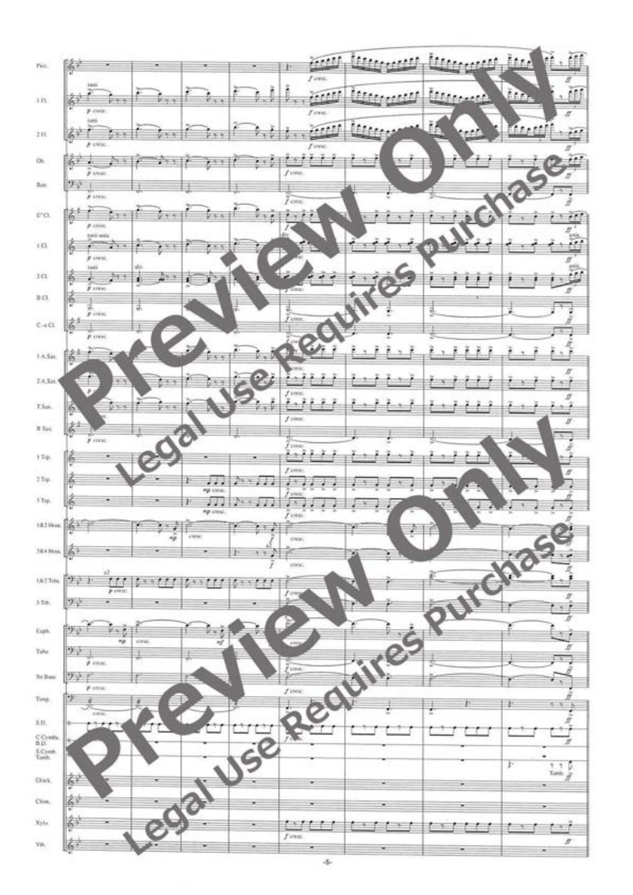 Funiculi-funicula Rhapsody [Full Instrumentation] Concert Band scores gallery preview page 6